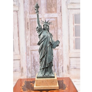 Big 61 cm ! Statue of Liberty Bronze Figure - Figurine bronze Liberty USA - luxury gift idea -