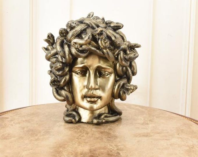 Medusa Head Wall Sculpture – Greek Mythology, Gothic Decor