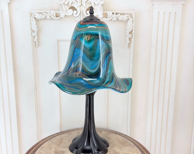 Rainbow Glass Lamp - Vintage Desk Lamp