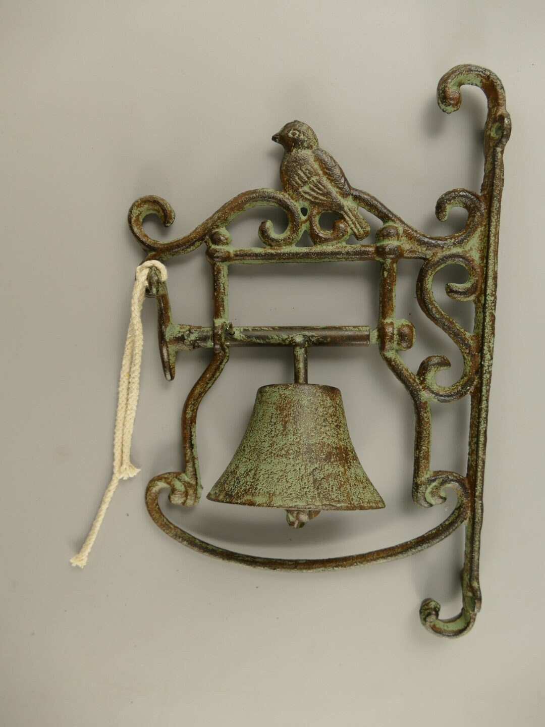 Decorative Door Bell Bird Bell Green Patina Bell Cast Iron Bell