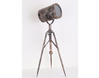 Metal Standing Lamp: Battery Operated Lantern with Glass Windows