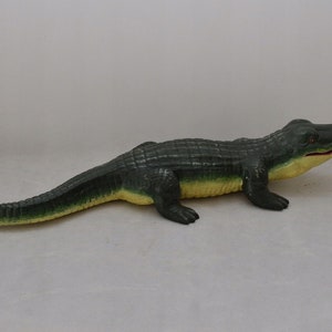 Long 74cm Crocodile Aligator Green Sculpture Figurine Animal Figurine Figure Gift Vintage  Style -