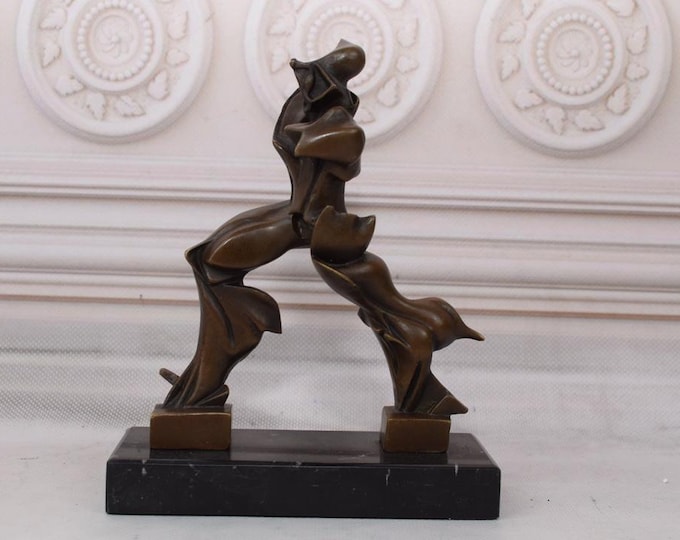 Futuristic Abstract Modernist Man Bronze Sculpture  - Unique Forms of Continuity in Space” Umberto Boccioni Style - Home Decor - Gift Idea