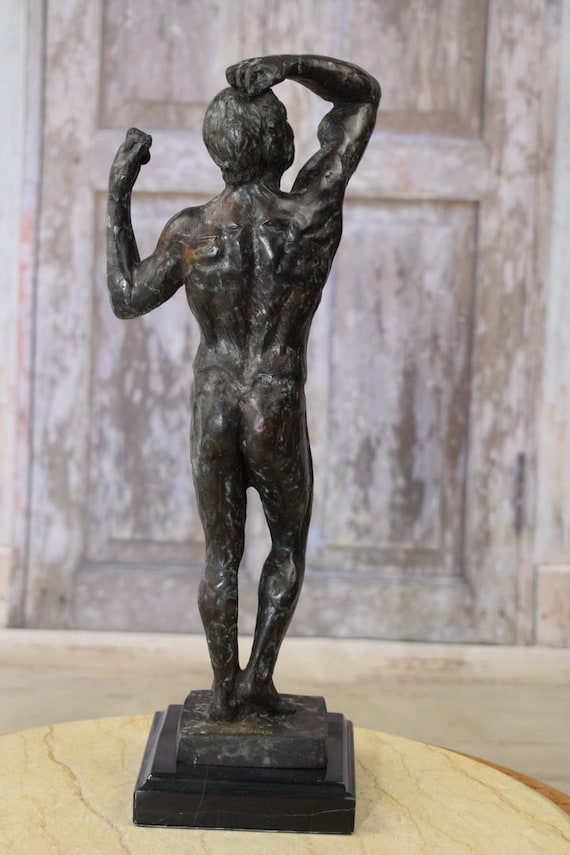 オーギュスト・ロダン！サイン有！バルザック銅像！ブロンズ像！ Rodin オーギュスト・ロダン サイン有「文豪バルザック銅像」ブロンズ