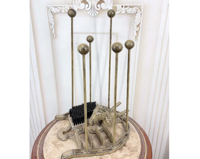 Cast Iron Boot Scraper with Horse – Boot Jack – Shoe Puller Stand – Vintage Entryway Decor