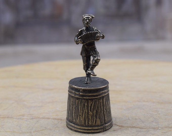 Unique Sterling Silver - Figurine Dancing Cossack - Silver Glass - Silver Chalice - Tsar Silver 84 - Vintage Silver - Gift Idea