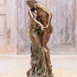 Femme et homme Couple amoureux Câlins dansant Couple d'amoureux Cadeau exclusif pour mariage Statue faite main image 5