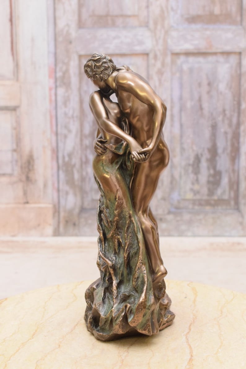 Femme et homme Couple amoureux Câlins dansant Couple d'amoureux Cadeau exclusif pour mariage Statue faite main image 5