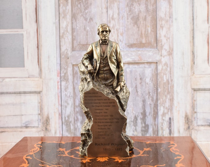 Wilhelm Richard Wagner Figurine - German Composer Statue - German Conductor - Musician Statue - Gift Idea for Musician