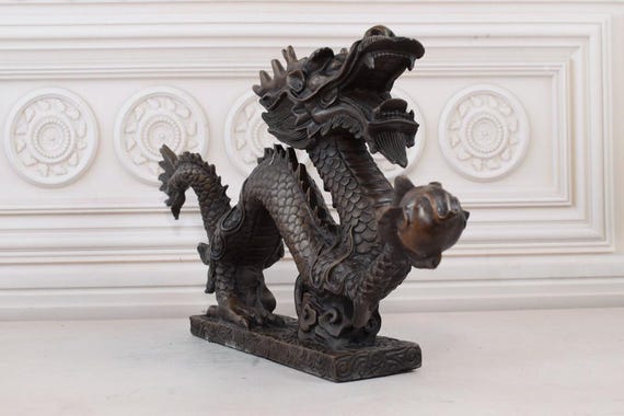 ブロンズ製ドラゴン彫刻 約30cm Amazon.co.jp: Luzhoutech ブロンズドラゴンガーデン噴水像