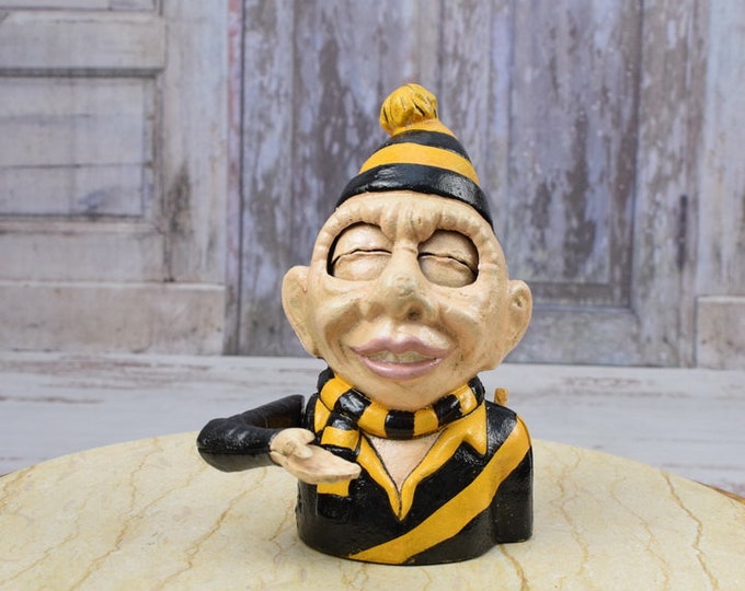 Cast Iron Money Bank - Movable Piggybank - Thief Moneybox - Toy Cast Iron - Home Decor - Unique Vintage Gift