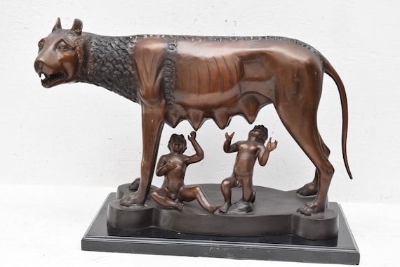 カピトリーノの雌狼 置物 カピトリーノのローマの狼の像 - ロムルスと