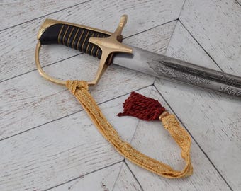 Polish WZ. 1921 Officer Saber with Scabbard – Polished Brass Hilt – Historic Militaria Gift – Bog Honor Ojczyzna – Unique Collector’s Item