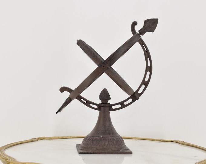 Cast Iron Sundial - Garden Decor Statue - Outdoor Sign - Garden Sundial Vintage Style - Exclusive Gift for Garden