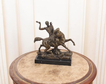 アントワーヌ＝ルイ・バリ作 ケンタウロスのブロンズ像 大型動物