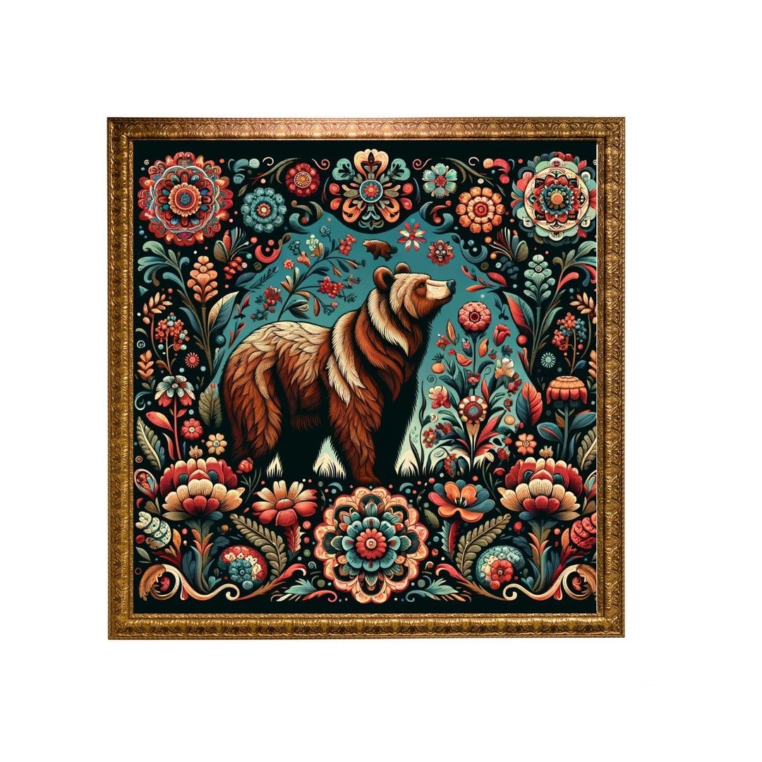 Folk Art Wall Decor instant Download Digital Print scandinavian Wall