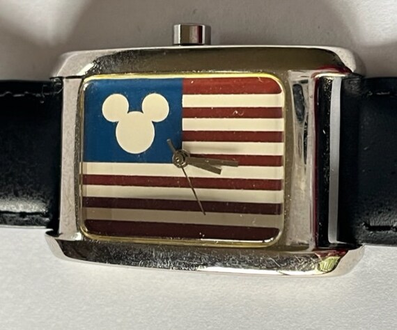 Vintage Disney Mickey Mouse Orejas Bandera de EE.UU. Reloj  display picture 3