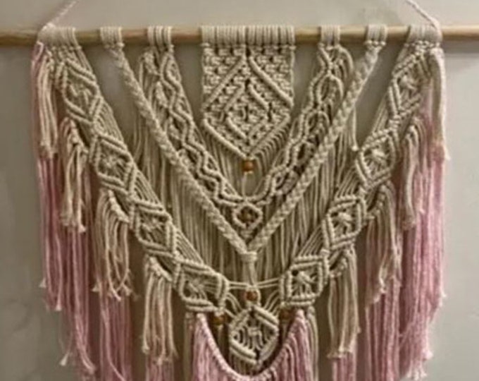 Featured listing image: Boho Macrame Wall Hanging, Modern Macrame, Macrame Wall Art, Boho Style, Large Boho Macrame,  Southwestern Influence