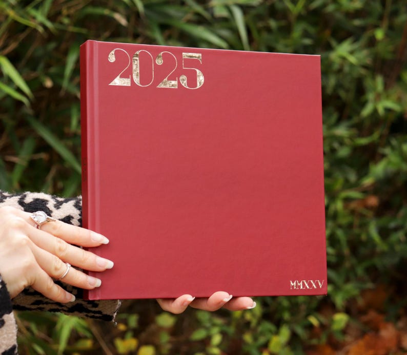 2025 Weekly Planner, Elegant 2025 Diary, Minimalistic Planer, Gold Etsy