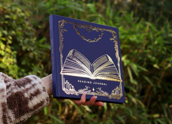 Personalised Reading Journal, Reading Review Tracker, Book Lover Gift
