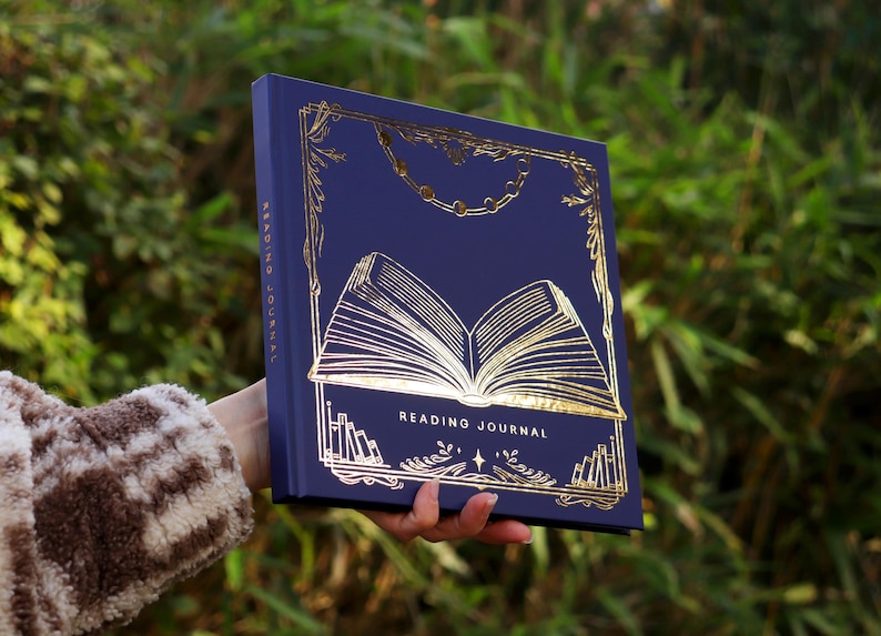Personalised Reading Journal, Reading Review Tracker, Book Lover Gift image 1