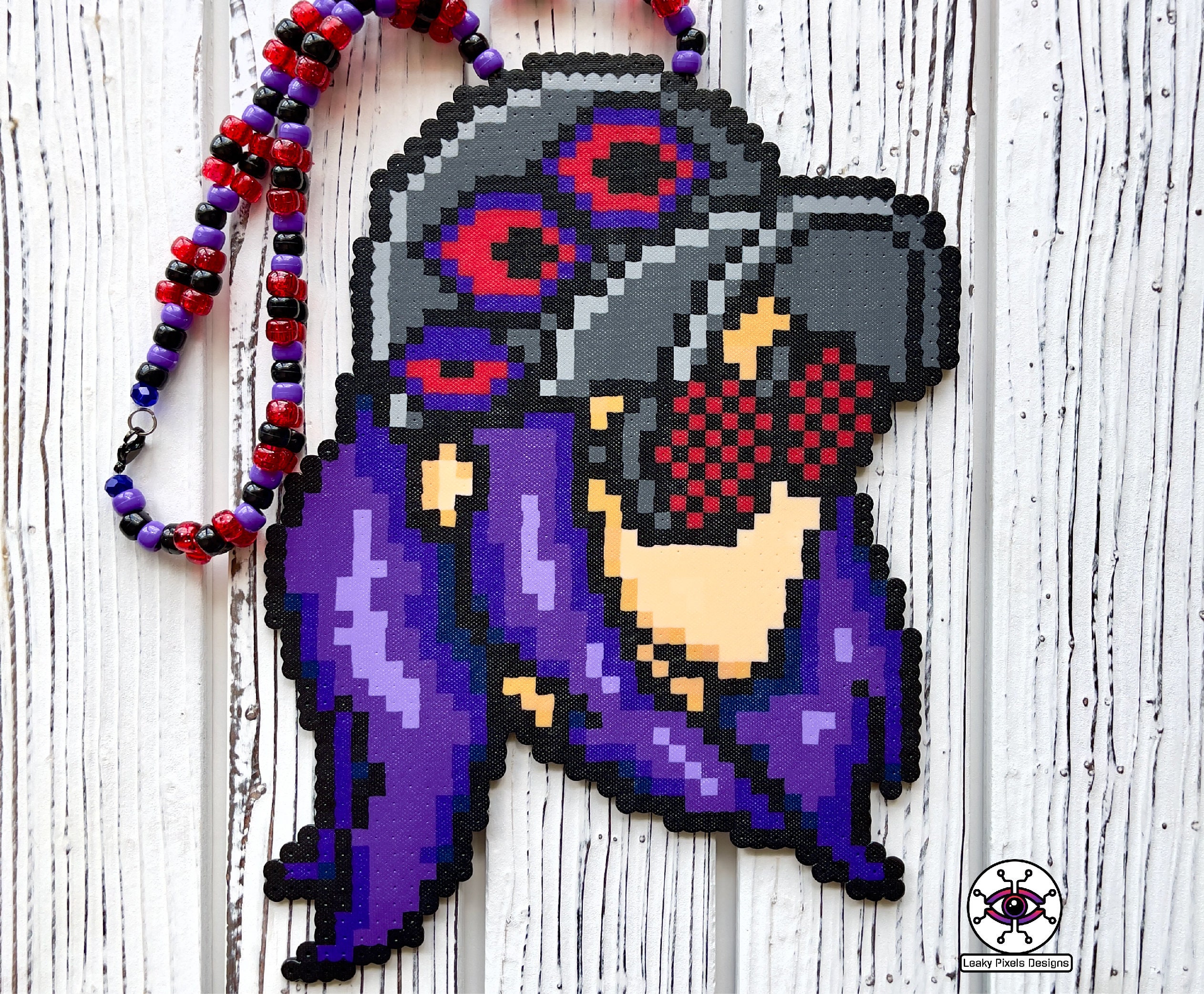 Moltres Perler Necklace – Leaky Pixels