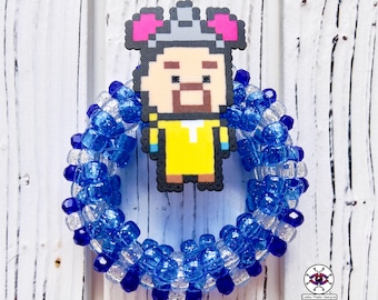 Breaking Bad Kandi Cuff | Perler Bracelet | EDC Outfit Gear | Rave Jewelry