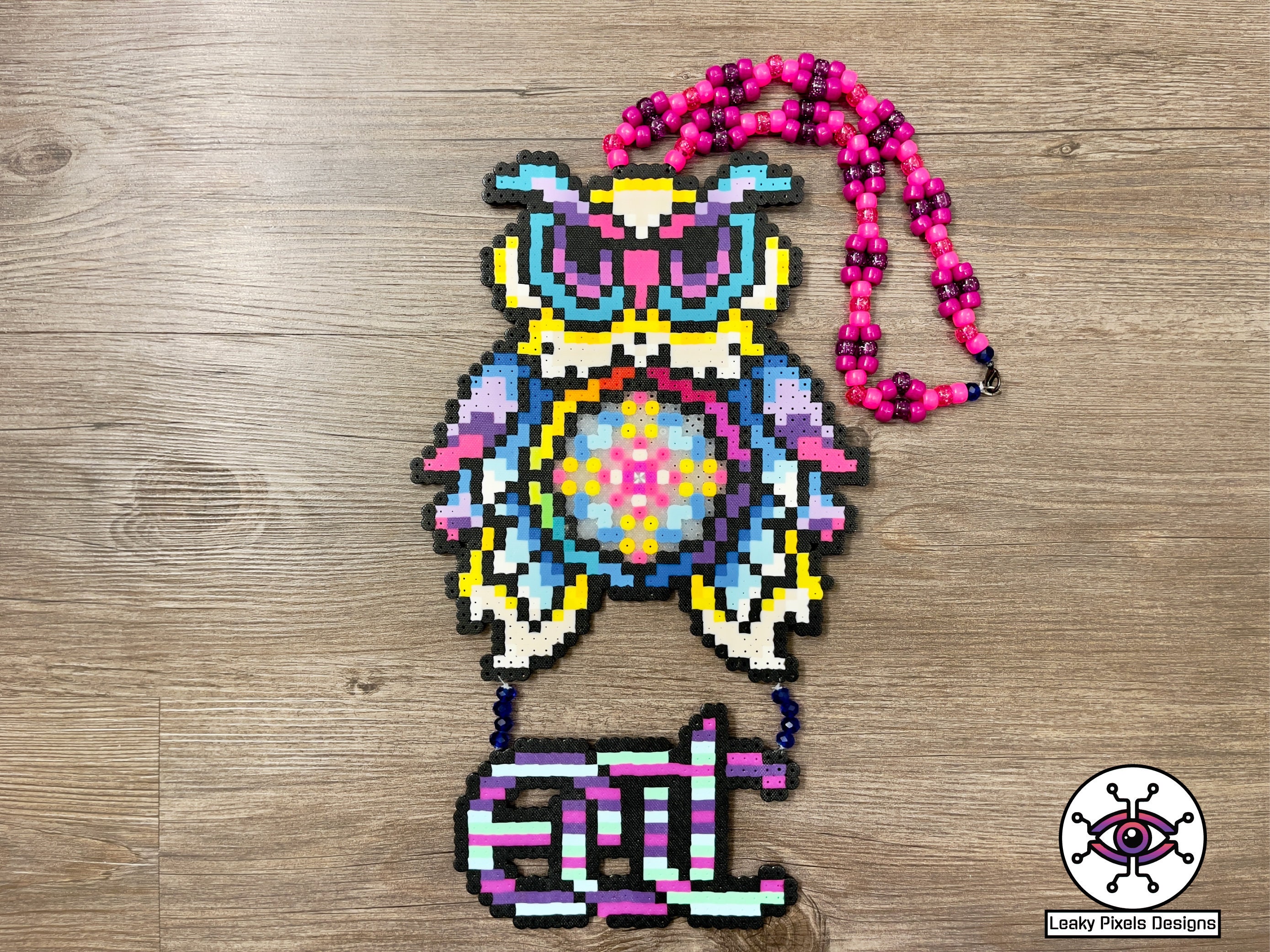 Moltres Perler Necklace – Leaky Pixels