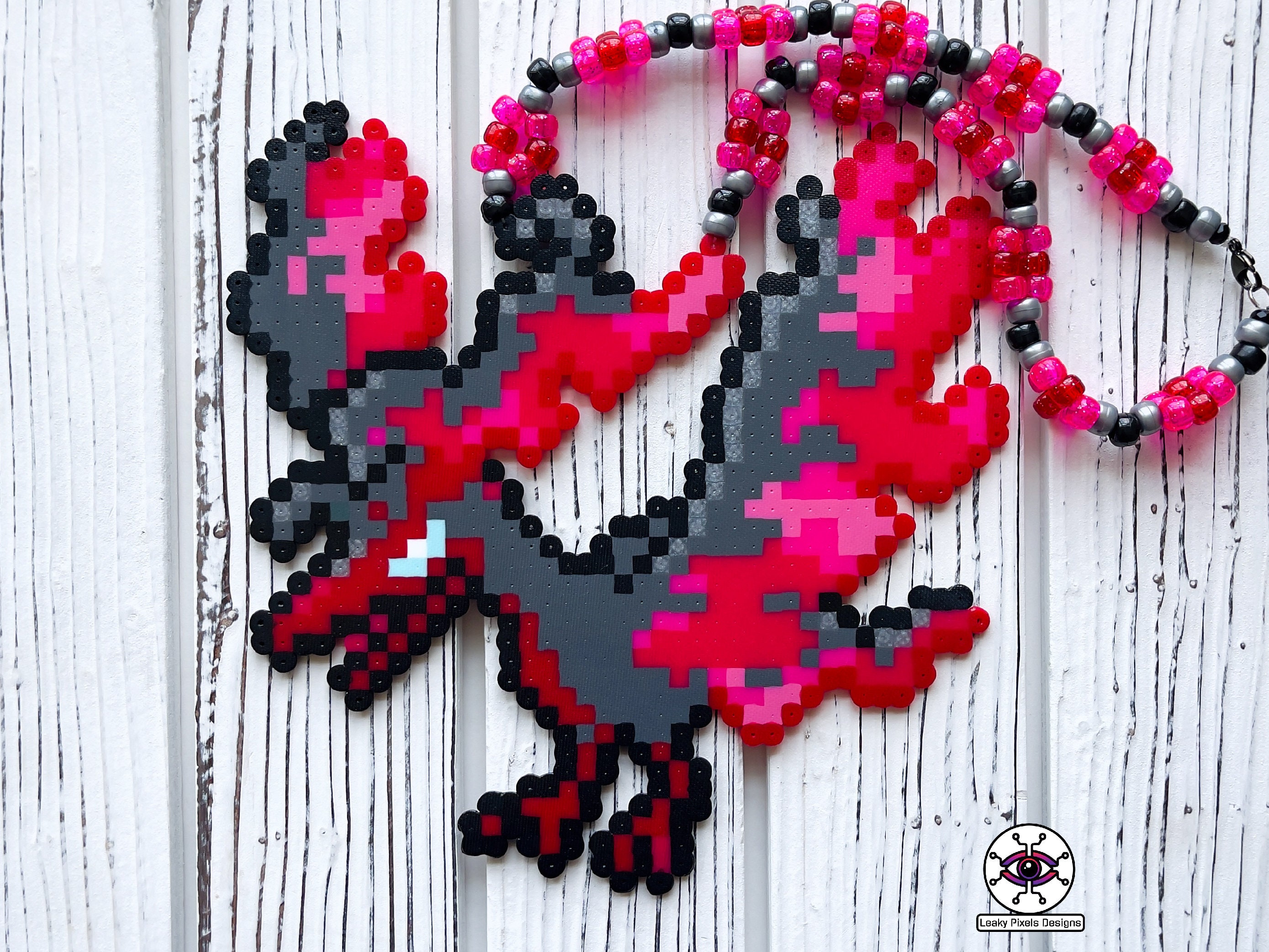 Mega Shiny Gengar Kandi Perler Pokemon Wall Art Pikachu Ghost Halloween Go