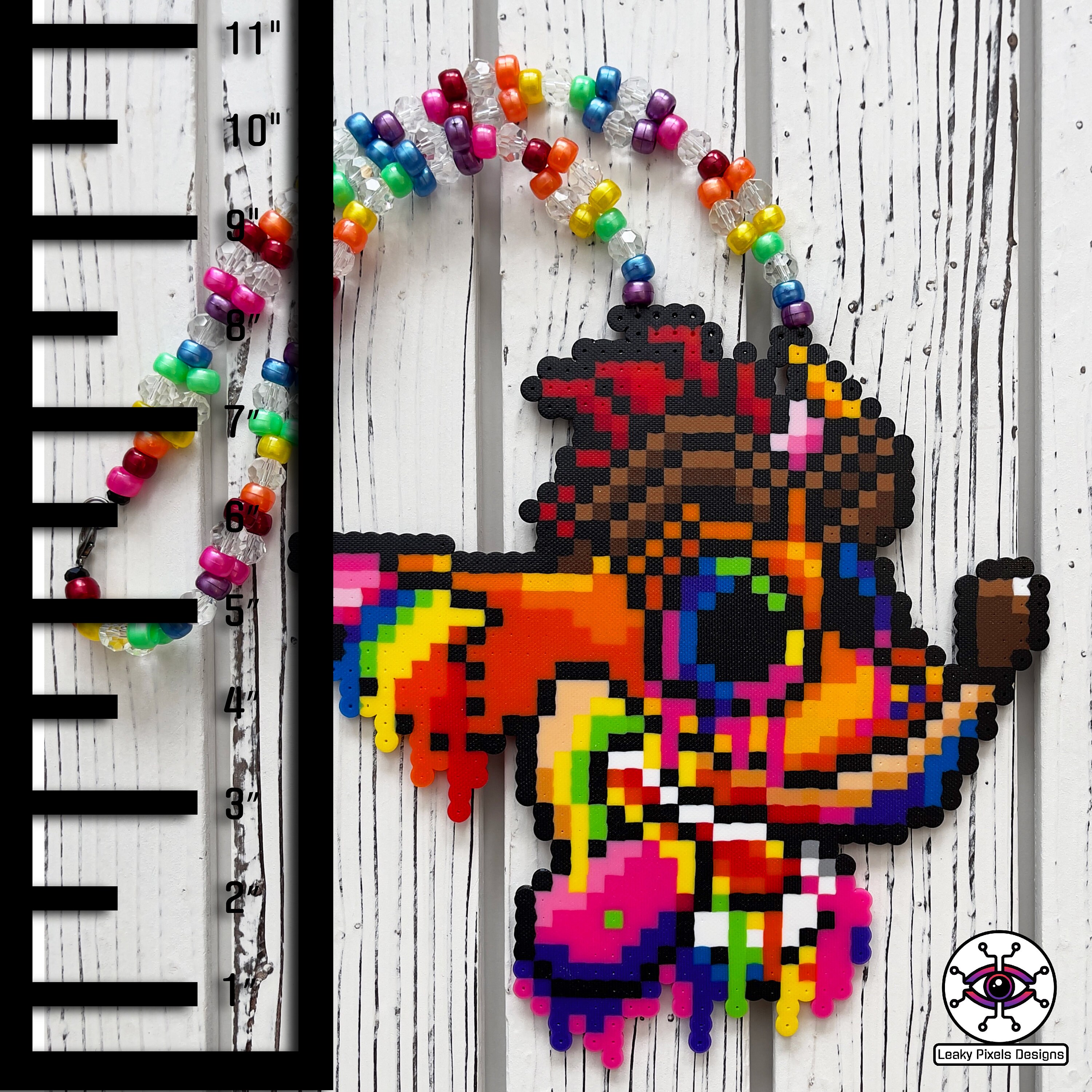 予約販売 Trippy Crash Pixels Leaky by Necklace Perler Bandicoot その他