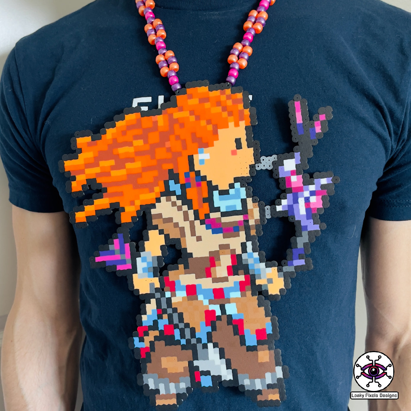 Aloy Perler Necklace by Leaky Pixels • Anime Perler • Perler