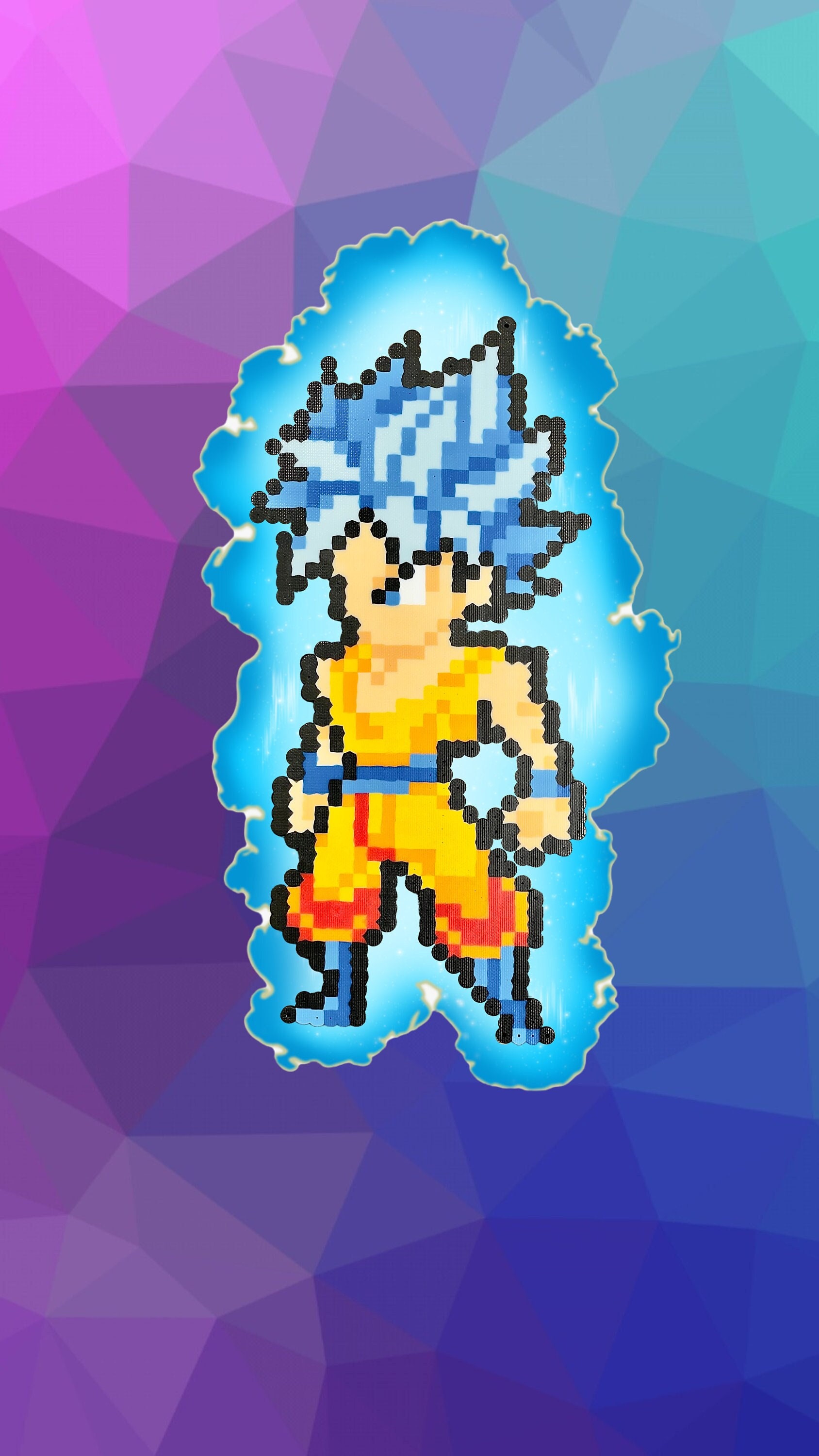 Super Sayan Blue Goku Perler - Etsy Australia