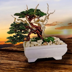 Copper Wire Bonsai Tree: Handmade Japan Style Tree of Life