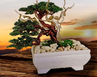 Kupferdraht Bonsai Baum: Handgemachter Lebensbaum im Japan Style