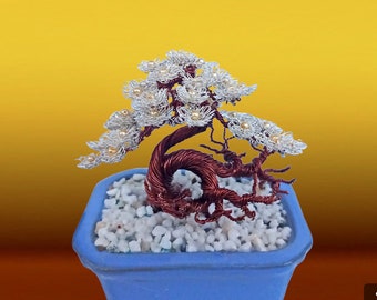 Handgefertigt Kupferdraht Bonsai Baum: Wohnkultur Ornament