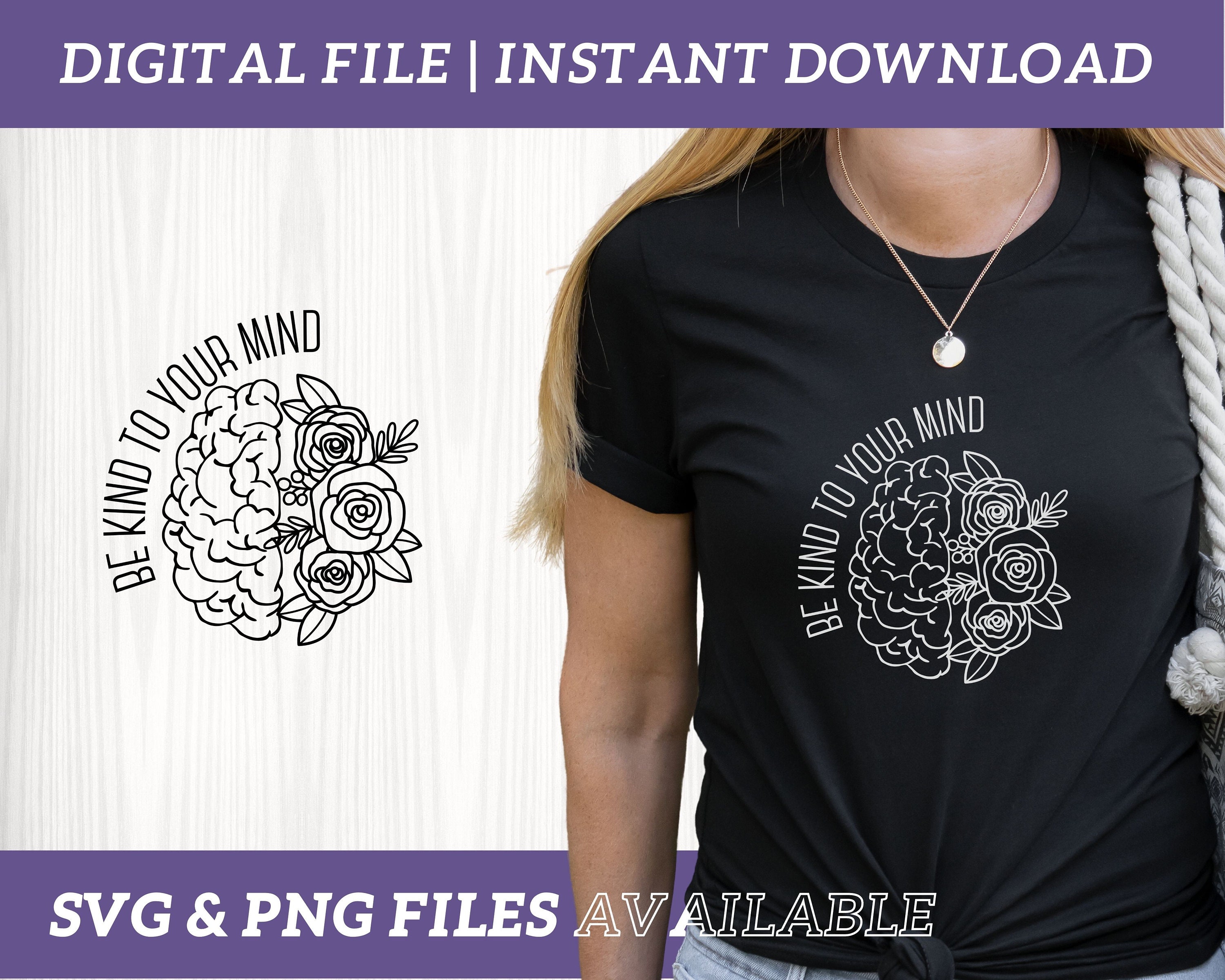 Be Kind to Your Mind SVG / Mental Health PNG / Mindfulness - Etsy