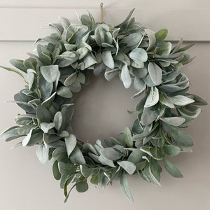 Ganzjahreskranz Lämmer Ohrkranz Frühlingskranz, Bauernhauskranz, Sommerkranz, Home Decor, kleiner Kranz, Lammohr