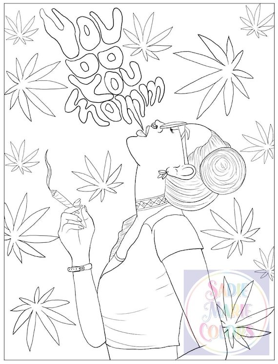 Female-Empowering Cannabis Coloring Books : Stoner Coloring Book