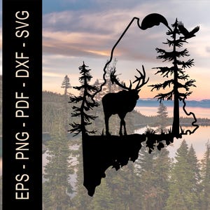 Maine Silhouette, Moose SVG, Maine Art, Maine design, Maine SVG, Digital Downloads, svg files, png, dxf files, eps, cut files for laser