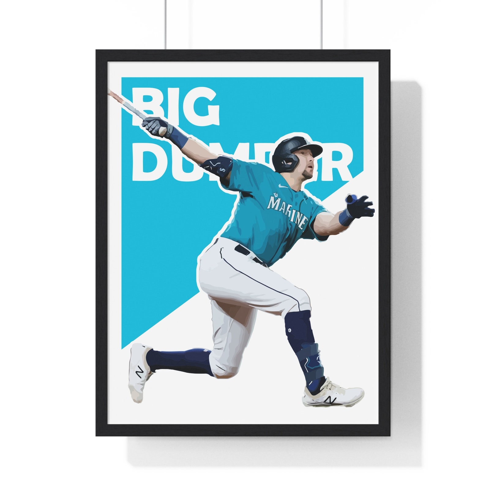 Cal Raleigh Big Dumper Poster: Seattle Mariners Wall Art 18x24 Digital ...