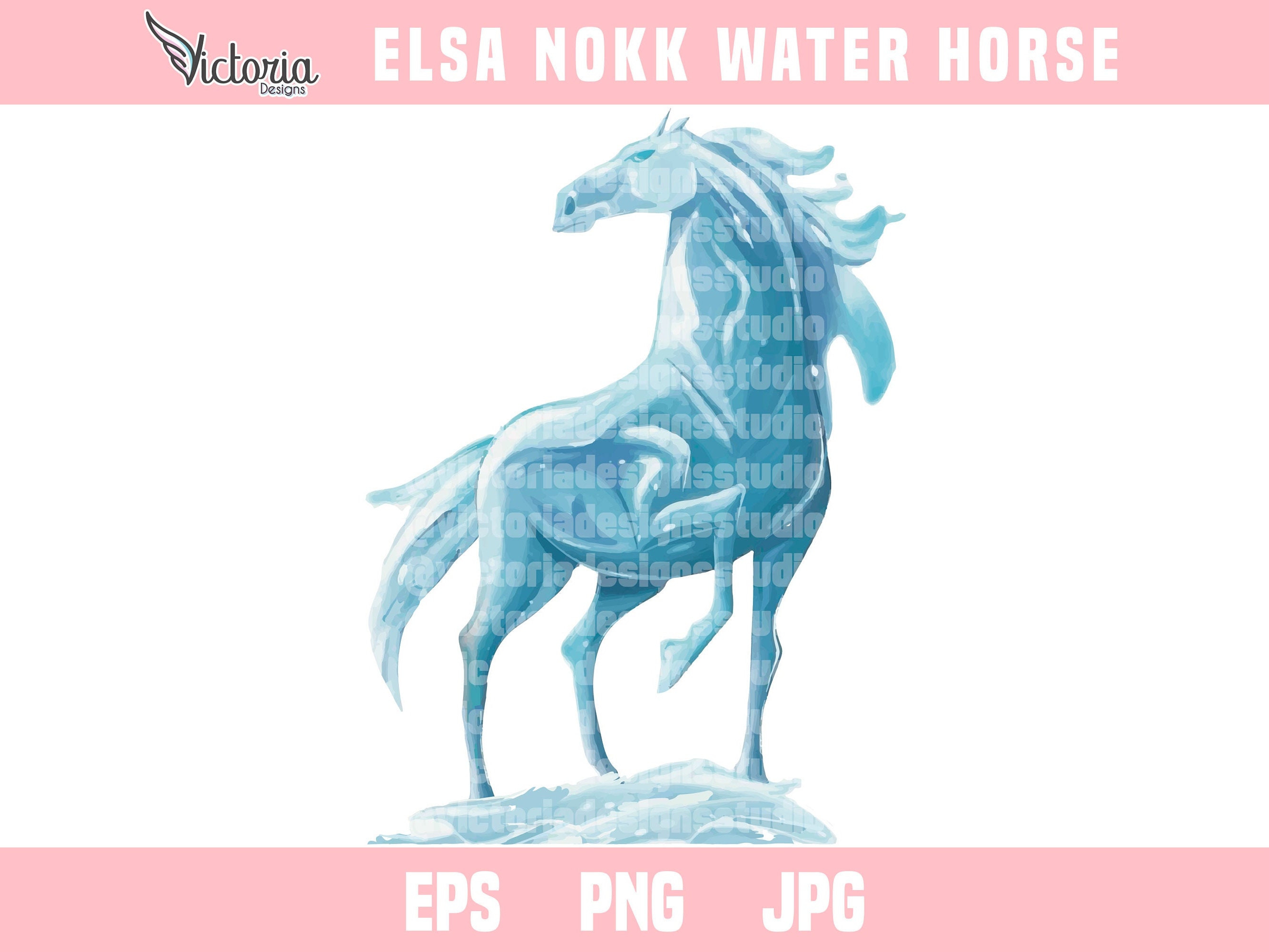 Frozen 2 Two Elsa Nokk Water Horse, Frozen Two Elsa Horse Digital