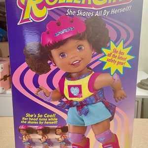 Vintage 1997 California Roller Girl Afro-Amerikaanse pop van Mattel NIB 31696 afbeelding 1