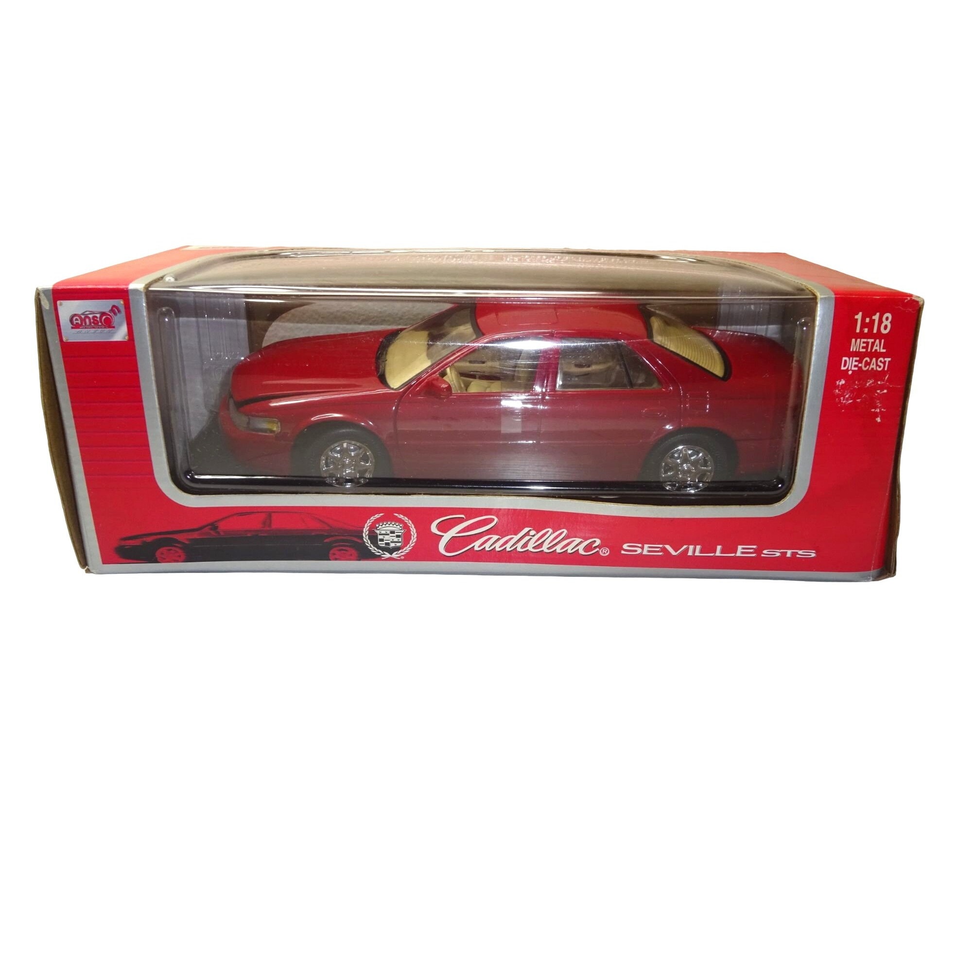 1998 Cadillac Seville STS 1:18 Model in Burgandy by Anson