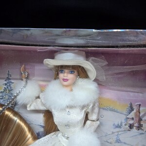 Vtg 1998 Barbie Winter Ride Gift Set Horse & Doll by Mattel #19850