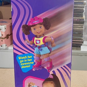 Vintage 1997 California Roller Girl Afro-Amerikaanse pop van Mattel NIB 31696 afbeelding 2