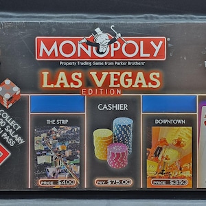 Vintage Monopoly Las Vegas Edition Board Game 2000 Hasbro USAopoly Sealed