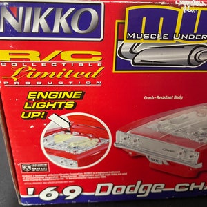 Nikko Radio Control 1969 Dodge Charger Red 1/16 Scale NIB image 7