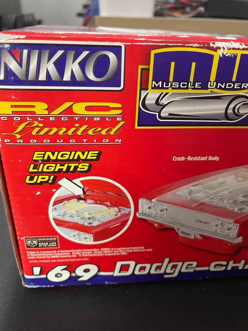 Nikko Radio Control 1969 Dodge Charger Red 1/16 Scale NIB image 7