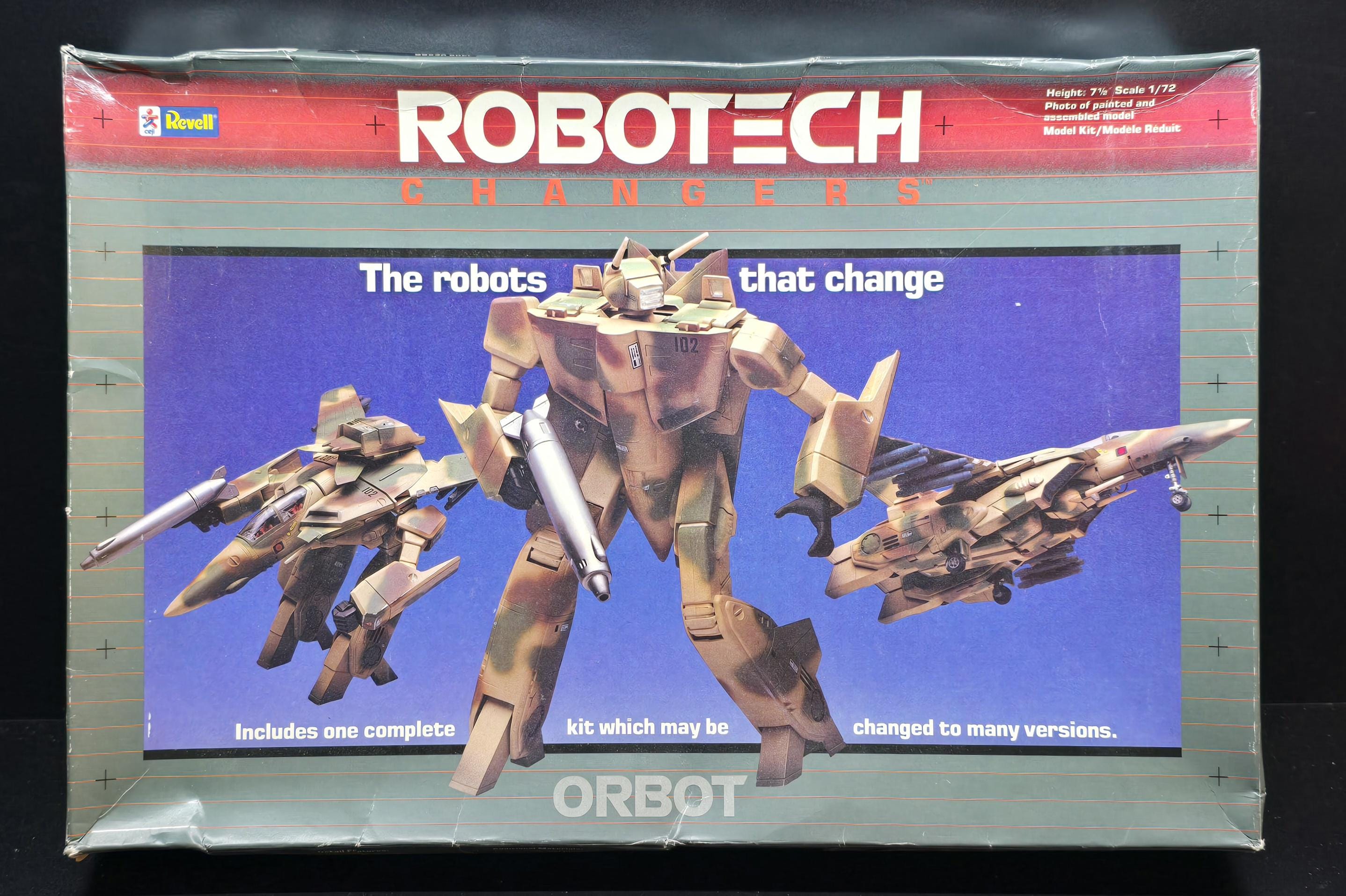 Vtg 1984 Revell Robotech Changers Orbot 1/72 Model Kit #1401 Japan
