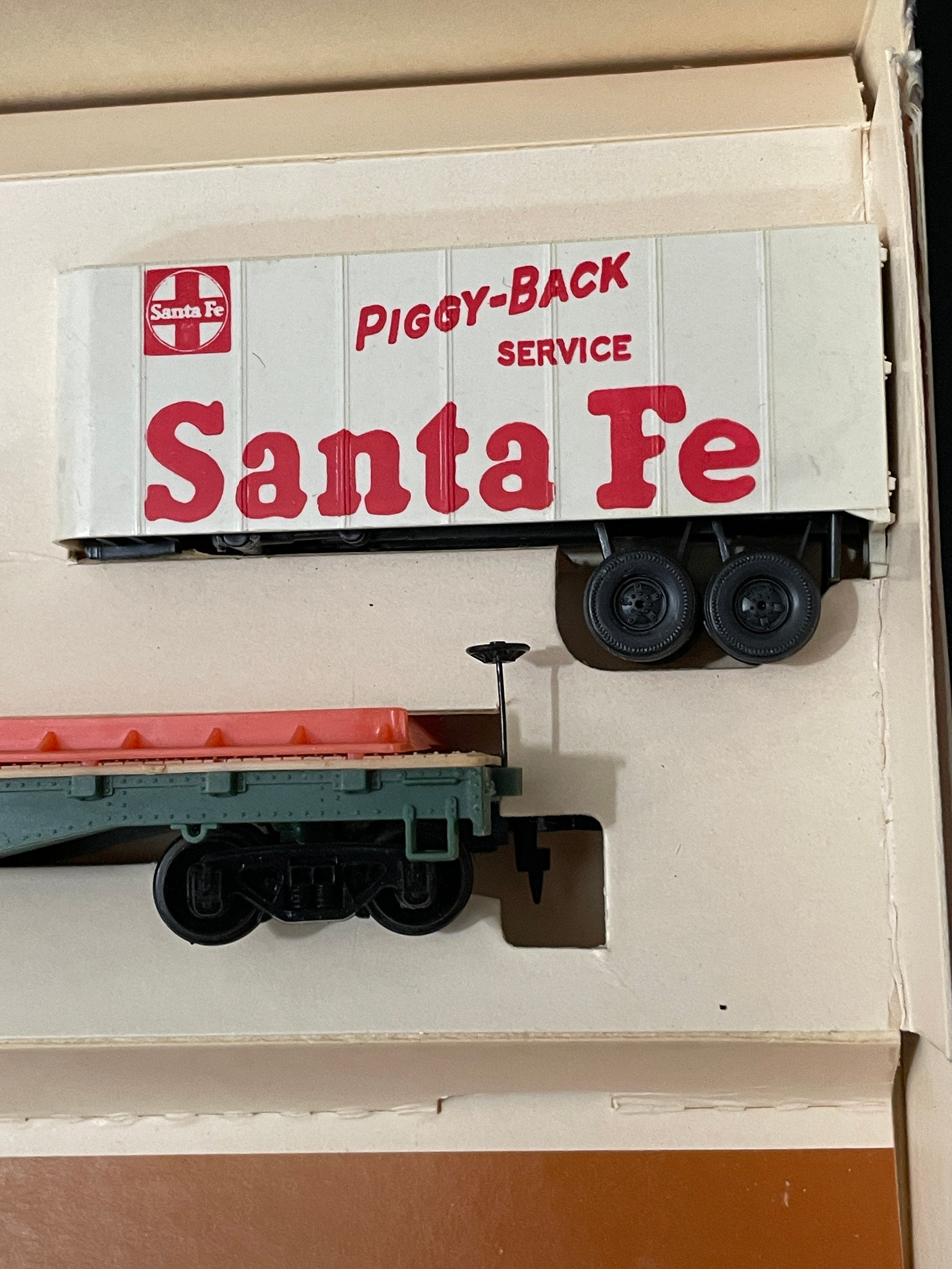 TYCO 1980s Piggyback Flat Car Set HO Scale for Model Train Diorama ...